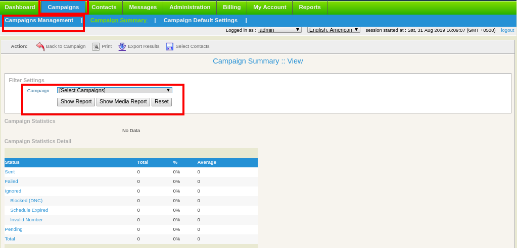 summary campaign